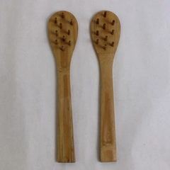 Lot Of 2 Matching Unbranded Wooden Pasta Serving Spoon 12" Long