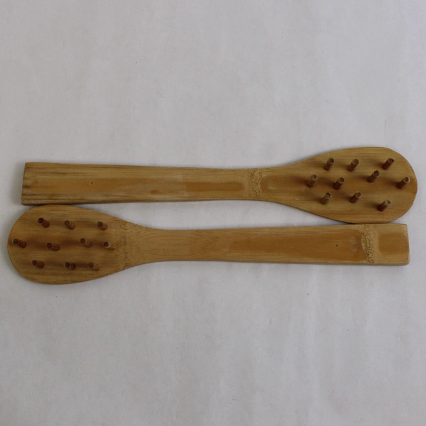 Lot Of 2 Matching Unbranded Wooden Pasta Serving Spoon 12" Long