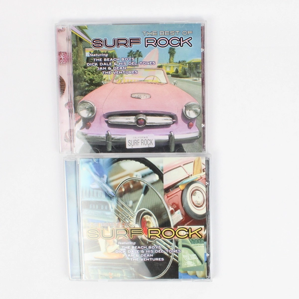 Set of 2 The Best Of Surf Rock by Original Artists 1999 CD Featuring Beach Boys