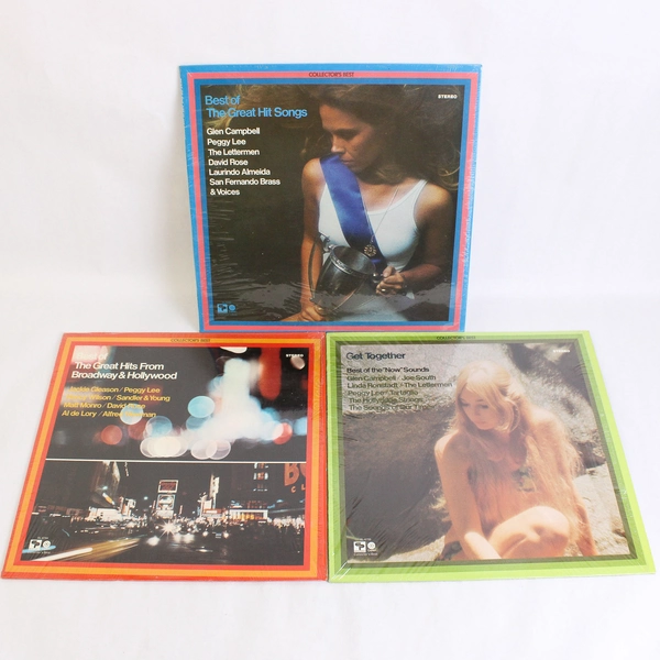 Lot of 3 Collector's Best Vinyl Records Get Together Great Hits Broadway