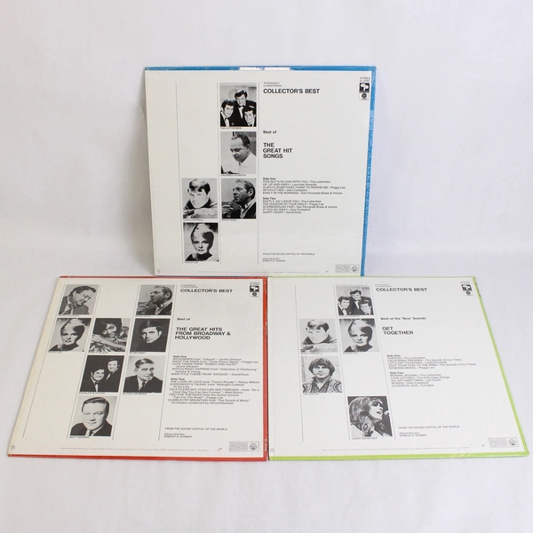 Lot of 3 Collector's Best Vinyl Records Get Together Great Hits Broadway