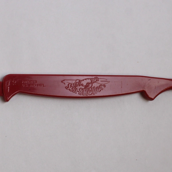 Lot Of 7 Unbranded Red Sea Sheller Utensils For Crab Lobster & Prawns 7.5" Long