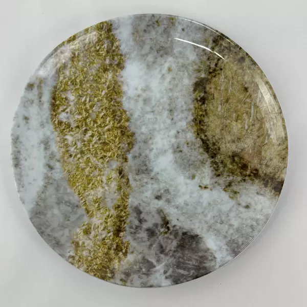 Set of 2 Merritt Melamine Salad Plates 8 Inch Golden Granite Pattern