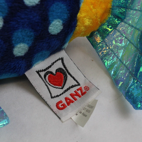 Ganz Webkinz Lil' Kinz Blue Trigger Fish Plush 5.5" Stuffed Animal Toy