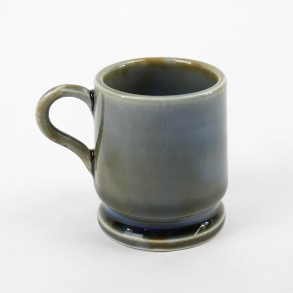 Ireland Irish Mini Ceramic Porcelain Mug Countryside Green Woman & Basket