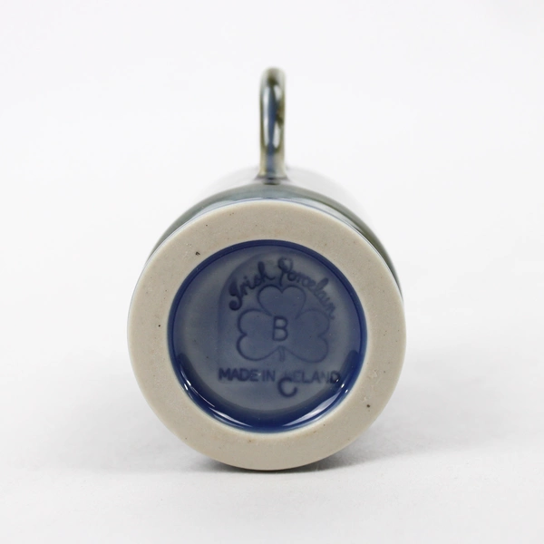 Ireland Irish Mini Ceramic Porcelain Mug Countryside Green Woman & Basket