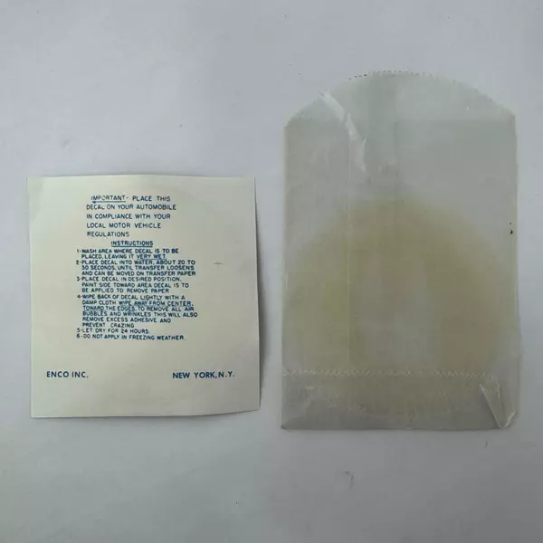 Vintage Little America Wyoming State Souvenir Penguins Water Travel Decal Enco