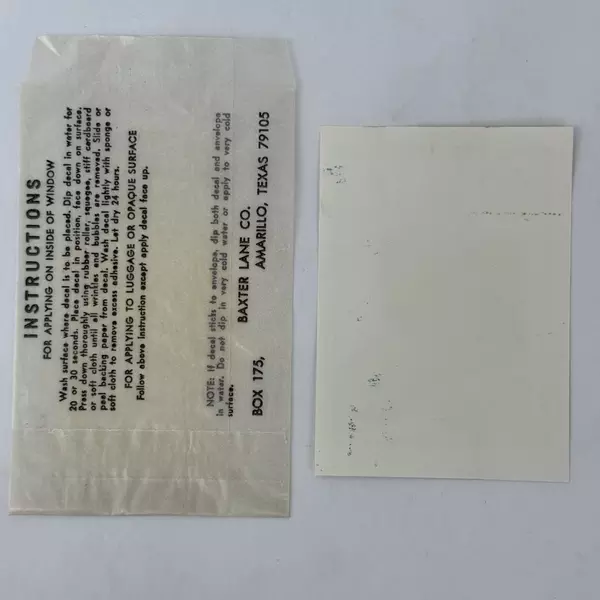 Vintage Ohio The Buckeye State Water Slide Decal