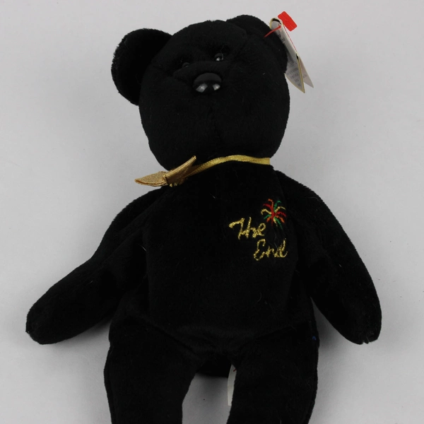 Ty Beanie Baby The End 1999 Black Bear Baby With Tag Plush Doll Toy