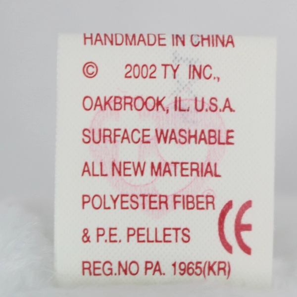 TY Beanie Babies America 2002 White Bear 9/11 Remembrance W/ Tag Plush Doll Toy