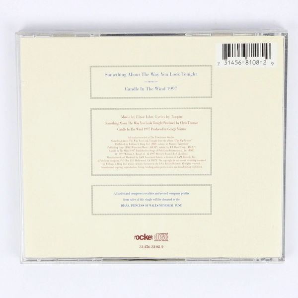 Elton John Music CD In Loving Memory of Princess Diana 1997 Single