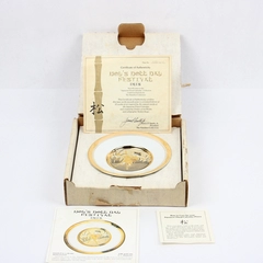 Hamilton Collection Japanese Floral Calender Boy's Doll Day Plate COA Damaged