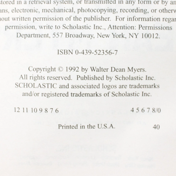 Somewhere in the Darkness by Walter Dean Myers Newberry Honor