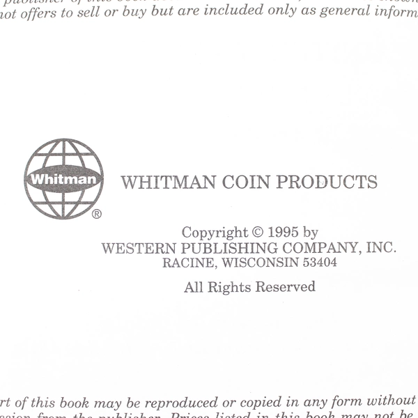 A Guidebook of United States Coins 49th Edition 1996 by R.S. Yeoman Hardcover
