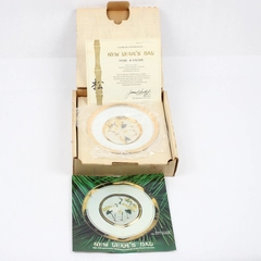 Hamilton Collection Japanese Floral Calender New Year's Day Plate COA