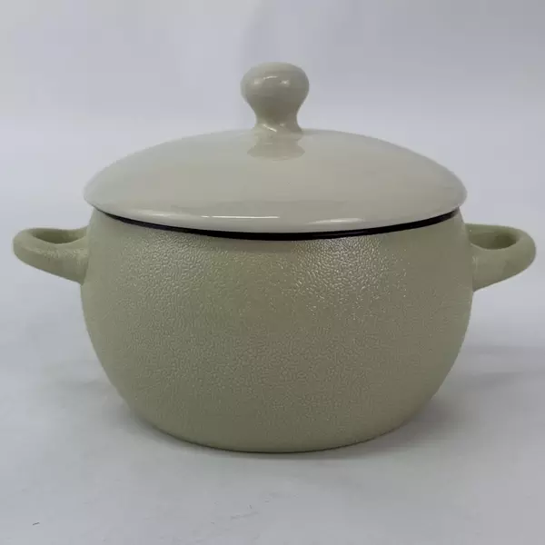 Ceramic Double Handle Onion Soup Bowl Porcelain Durable Kitchenware