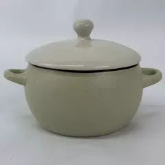 Ceramic Double Handle Onion Soup Bowl Porcelain Durable Kitchenware