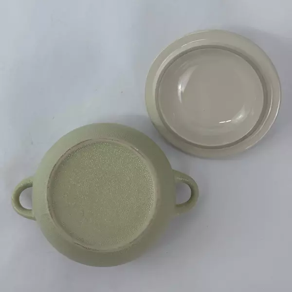 Ceramic Double Handle Onion Soup Bowl Porcelain Durable Kitchenware