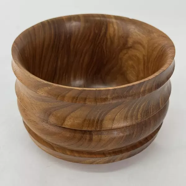 Hand Turned Wooden Wood Sealed Bowl Signed Bret Bretin 10-18-2012 CA