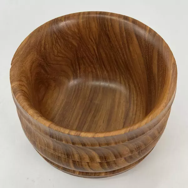 Hand Turned Wooden Wood Sealed Bowl Signed Bret Bretin 10-18-2012 CA