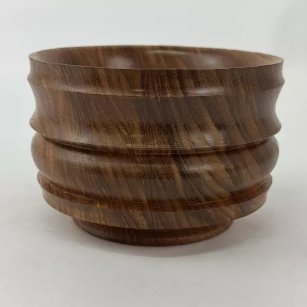 Hand Turned Wooden Wood Sealed Bowl Signed Bret Bretin 10-18-2012 CA