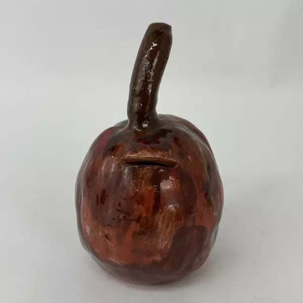Handcrafted Ceramic Pumpkin Bank Cute Fall Autumn Decor Coin Holder