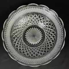 Vintage Anchor Hocking Wexford 14” Shallow Round Serving Bowl