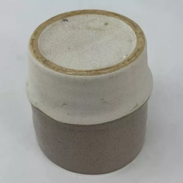 Two-Toned Tapered Ceramic Pot 4-3/4 Inch Decorative Planter