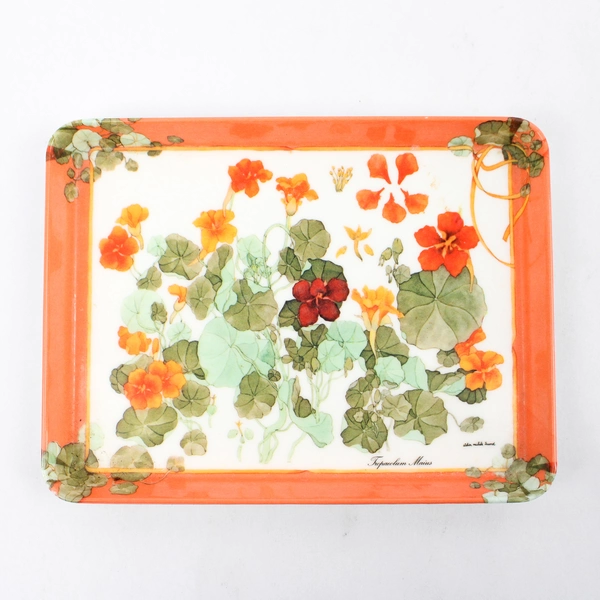 Atelier Trumel Trinket Tray Tropacolum Maius Used Made in Italy Plastic