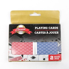 Classic Games Playing Cards Two Decks Red/Blue New In Box