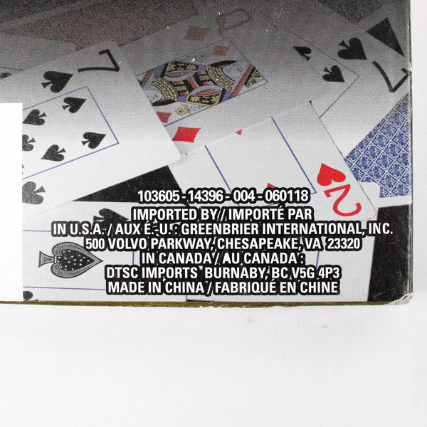 Classic Games Playing Cards Two Decks Red/Blue New In Box