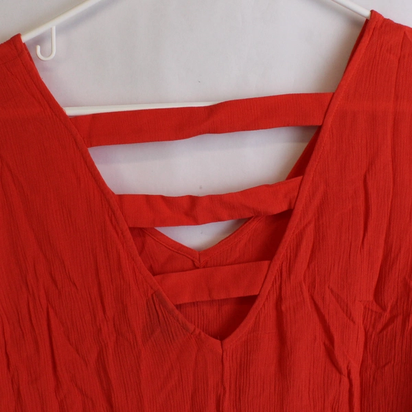 A New Approach Solid Orange Tank Top Women's Size 2XL