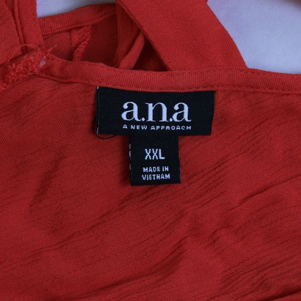 A New Approach Solid Orange Tank Top Women's Size 2XL