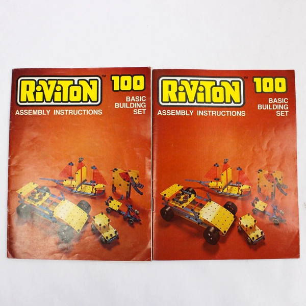 Vintage Riviton Basic Building Set Parker Brothers Games 1977 Age 6 To 12