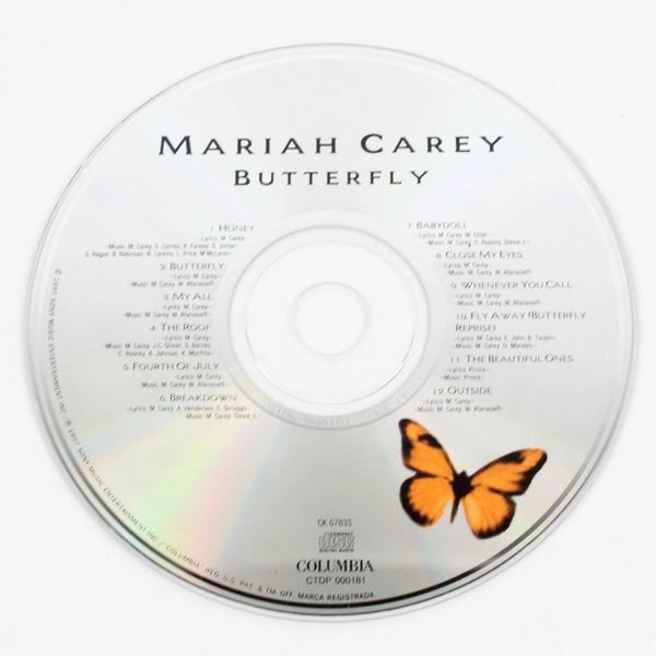 Butterfly by Mariah Carey 1997 Music CD Columbia