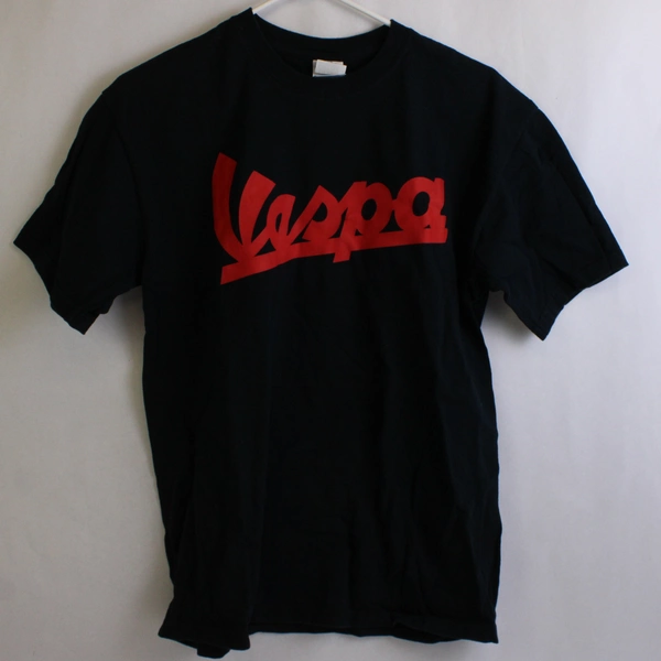 Gildan Ultra Cotton Black Metro Racing Vespa T-Shirt Men's Medium