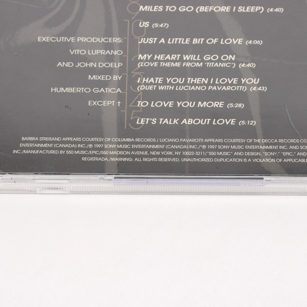 Celine Dion Let's Talk About Love 1997 Music CD 550 Music Epic