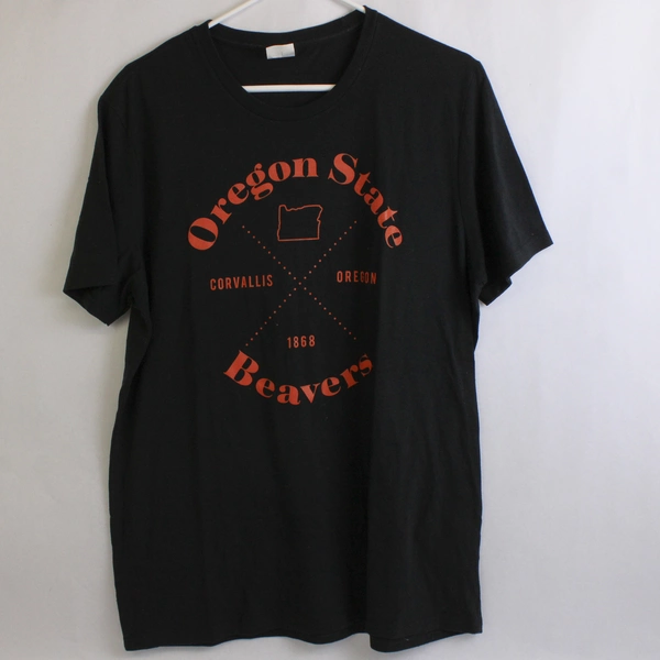 Allmade Oregon State University Beavers Black T-Shirt Men's Large