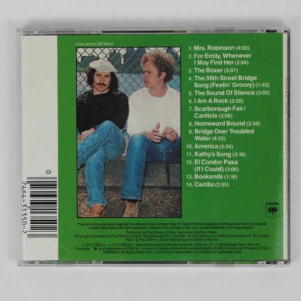 Simon and Garfunkel's Greatest Hits 1972 Music CD Columbia