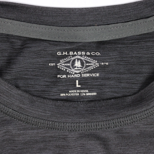 G.H. Bass & Co. Gray Athletic T-Shirt Men's Size Large