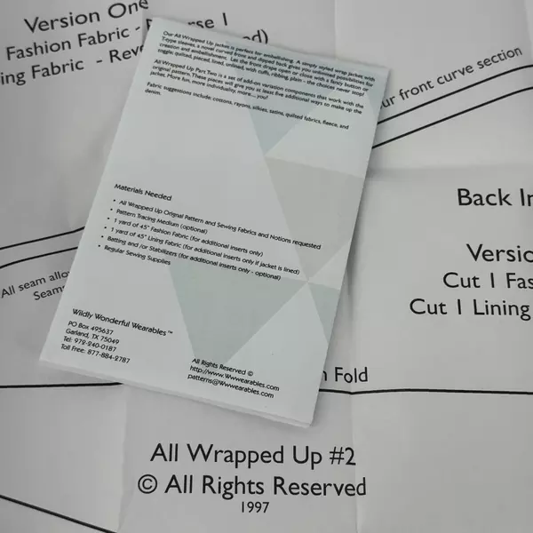 Wild Wonderful Wearables Jacket with Variations Pattern Size 6-28 UC