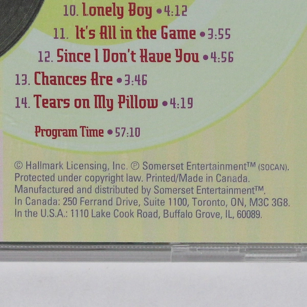 Hallmark First Love '50s Various Artists CD 2004 