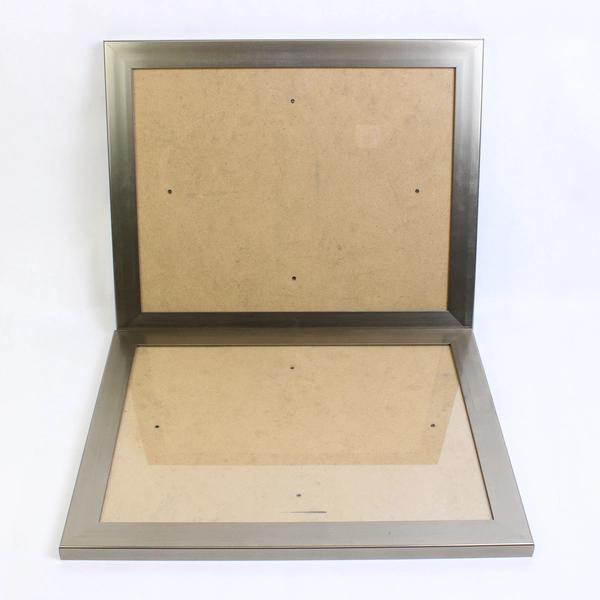 Set of 2 Silver-Tone Wall-Hanging Picture Frames 11" x 14" Photos