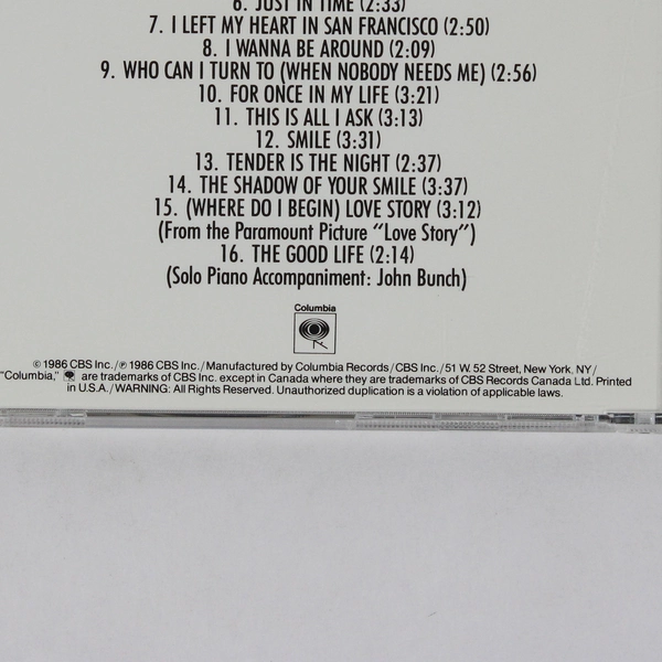 Tony Bennett 16 Most Requested Songs 1986 Columbia CD