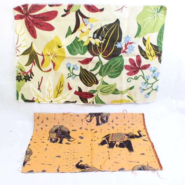 1.2 Lb Mixed Lot Small Fabric Scraps Quilting & DIY Crafts Embroidered & Print