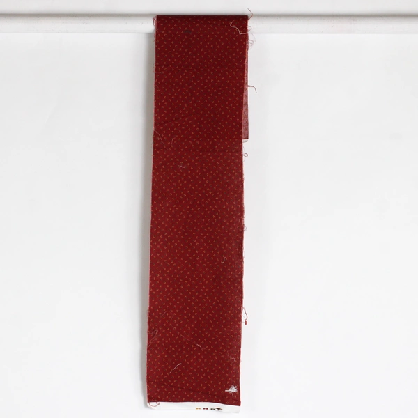 3 Pc Lot Floral Patterned Quilting Fabric Scraps Red and Cream 4+ Yards Total