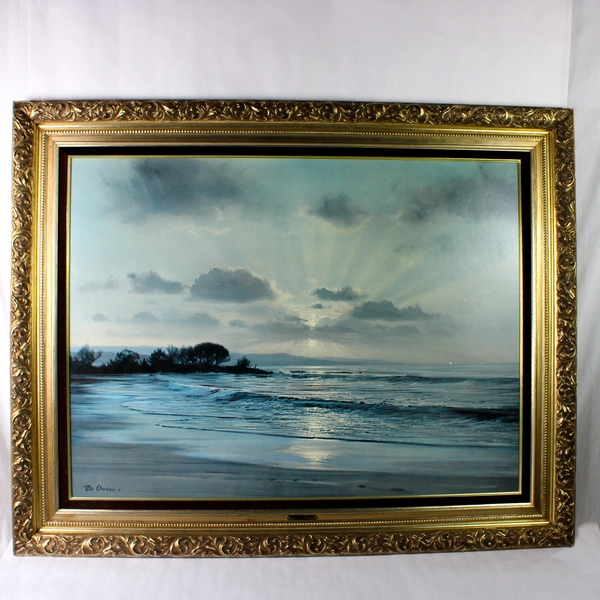 Twilight Surf by Peter Ellenshaw 1967 Framed Print 40"x50"