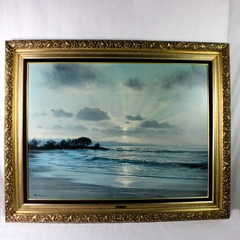 Twilight Surf by Peter Ellenshaw 1967 Framed Print 40"x50"