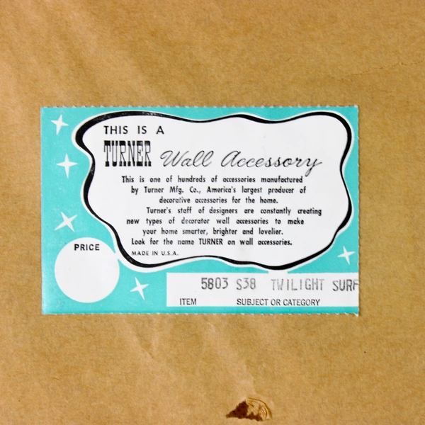 Twilight Surf by Peter Ellenshaw 1967 Framed Print 40"x50"