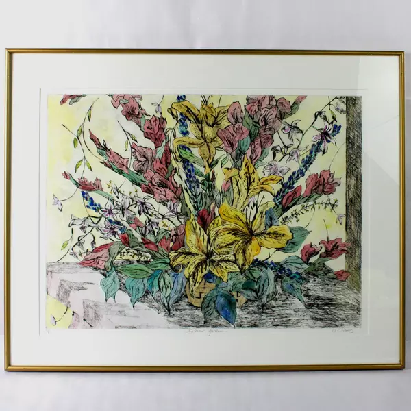 Interior Garden by Jani Hoberg Framed Watercolor Print